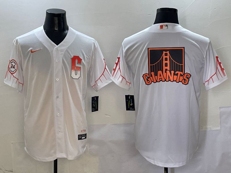 Men San Francisco Giants Blank White Game Nike 2025 MLB Jersey style 6